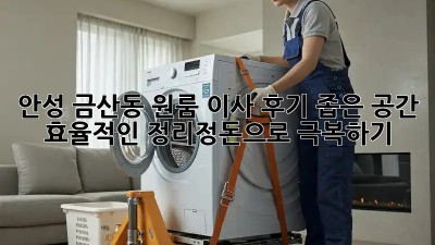 안성 금산동 원룸 이사 후기: 좁은 공간, 효율적인 정리정돈으로 극복하기! ✨